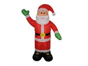Christmas Gifts Διακοσμητικός Φωτιζόμενος Φουσκωτός Άγιος Βασίλης 180cm