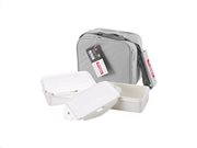 Σετ Φαγητοδοχεία Lunchboxes και Τσάντα Lunchbag 6 τεμαχίων σε γκρι χρώμα, Bergner BG-3652-GY