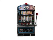 Aria Trade Κουμπαράς Κουλοχέρης 37x16x23 cm με Λειτουργία Ήχου και φώς Lucky Slot Machine Money Box
