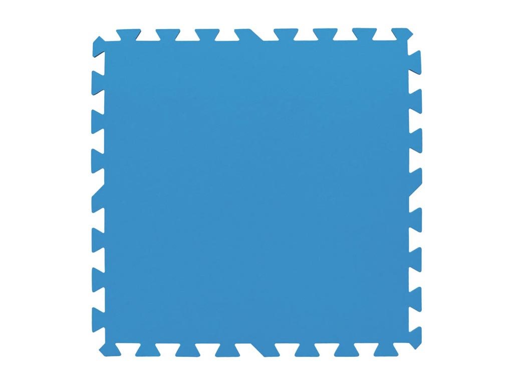 Bestway Σετ Προστατευτικό Πάτωμα Πισίνας 8 Τεμαχίων σε μπλε χρώμα, 50x50x0.4 cm, 58220