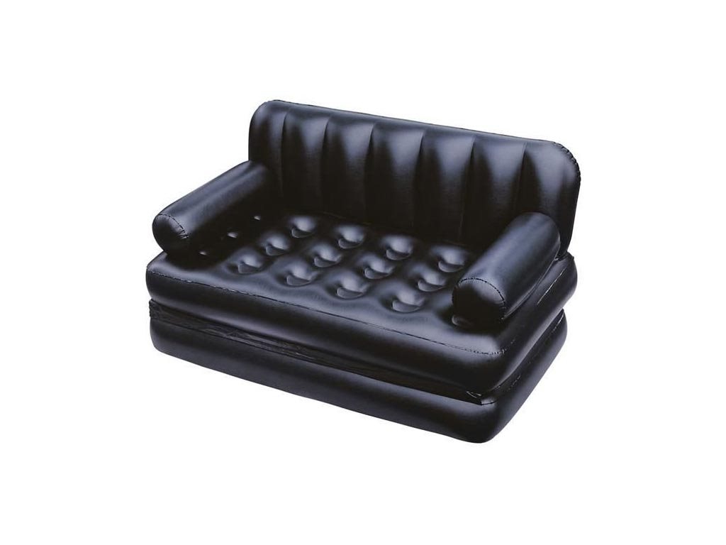 Bestway Φουσκωτός καναπές 5 σε 1 σε μαύρο χρώμα, 188x152x64 cm, 75054