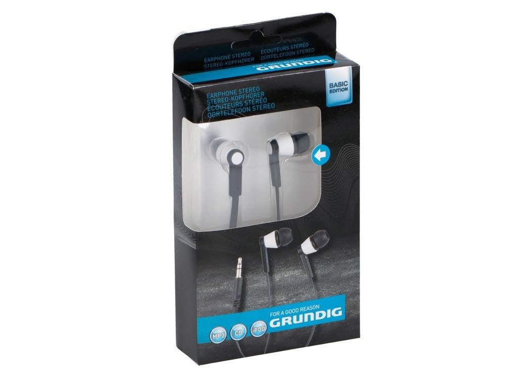 Grundig 22816 Στερεοφωνικά Ακουστικά In-ear για το εσωτερικό του αυτιού σε μαύρο και λευκό χρώμα