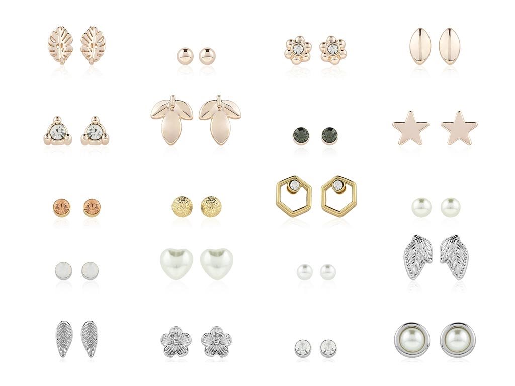 Pierre Cardin Σετ Κοσμημάτων με 20 ζευγάρια Σκουλαρίκια, σε συσκευασία δώρου, PXE8463