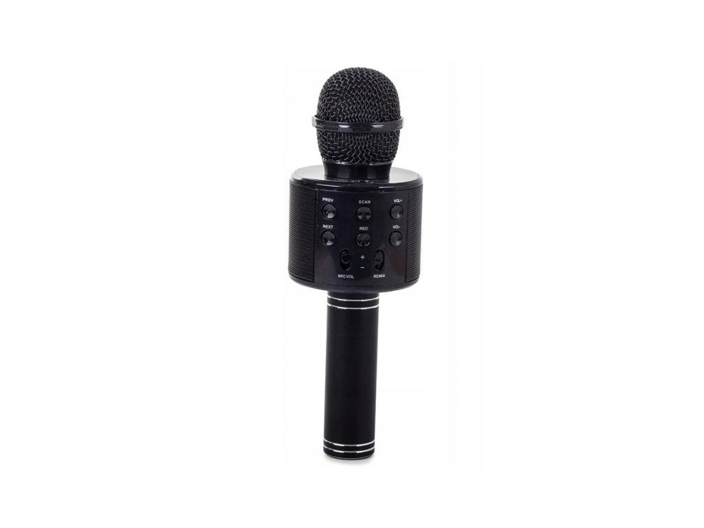 Ασύρματο Bluetooth μικρόφωνο με ενσωματωμένο ηχείο και Καραόκε, Karaoke Μαύρο