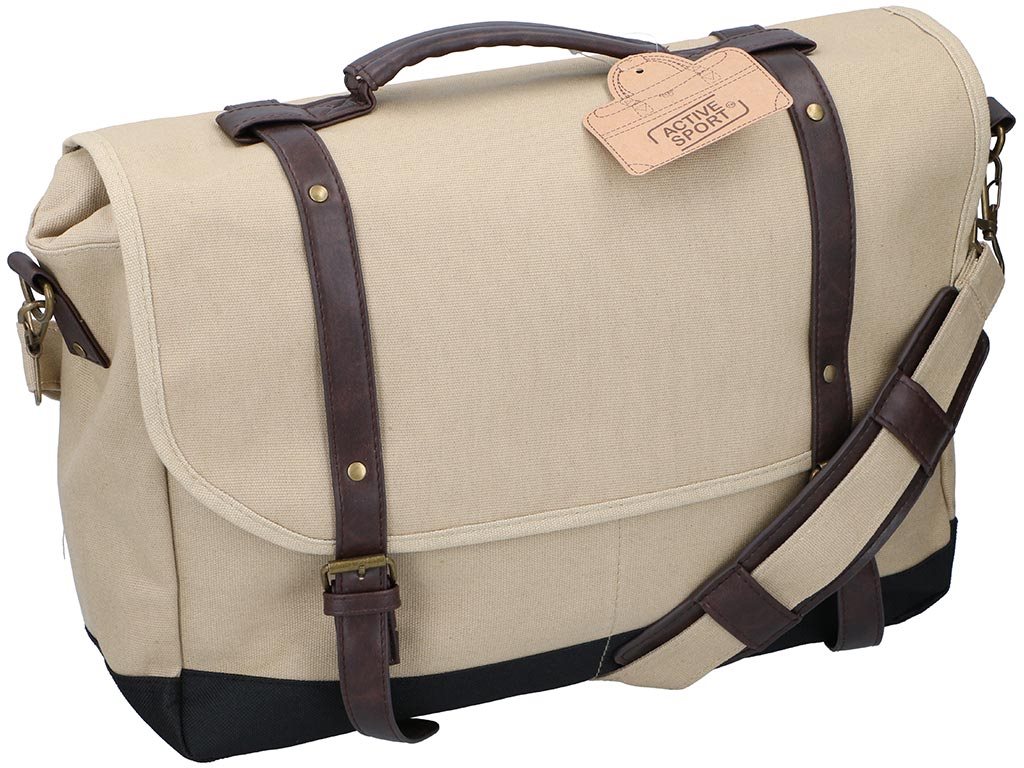 Τσάντα Ώμου κατάλληλη για Laptop με ιμάντα ώμου, 40x30x13 cm, Laptop bag Μπεζ