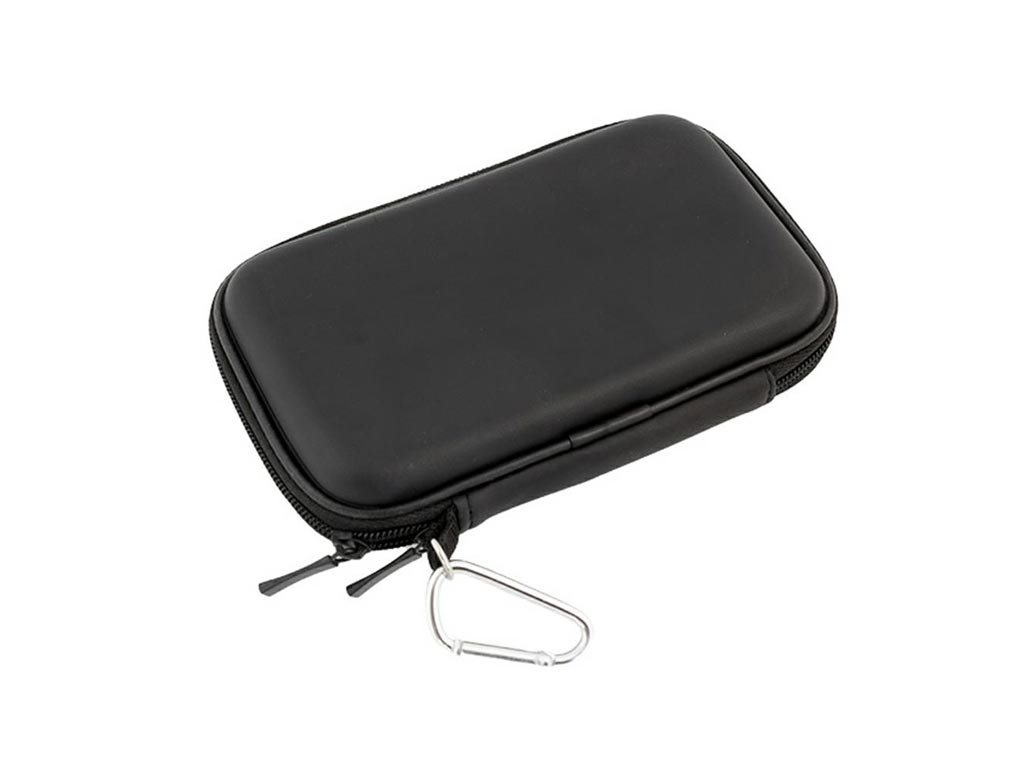 Carry Case Θήκη Μεταφοράς Σκληρού δίσκου σε μαύρο χρώμα με φερμουάρ, 16.5x10.3x0.34 cm
