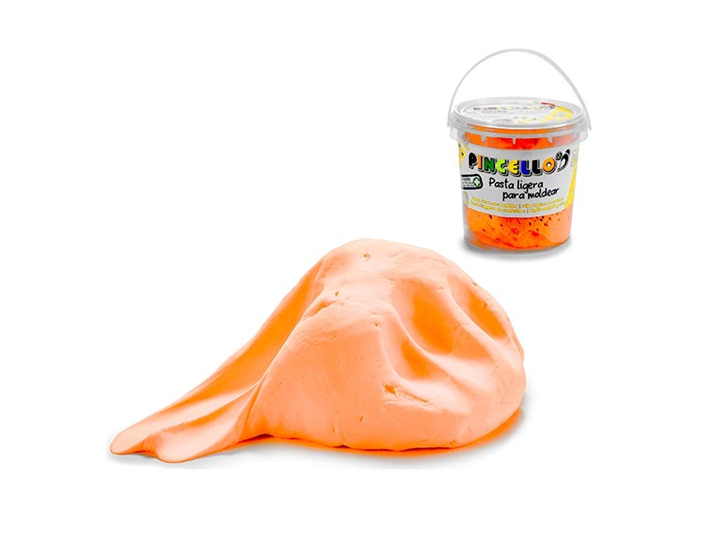Παιδική Πλαστελίνη 300gr, υψηλής ποιότητας μη τοξική και εύπλαστη, σε διάφορα χρώματα Fluo Πορτοκαλί