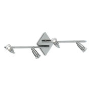 Ideal Lux Φωτιστικό οροφής - Πλαφονιέρα - Σποτ Πολύφωτο ALFA PL4 NICKEL 006321
