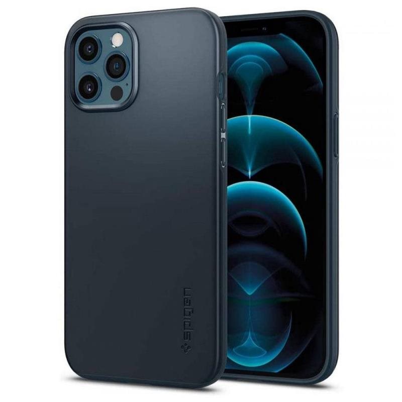 Θήκη TPU Spigen Thin Fit Apple iPhone 12 Pro Max Μπλε