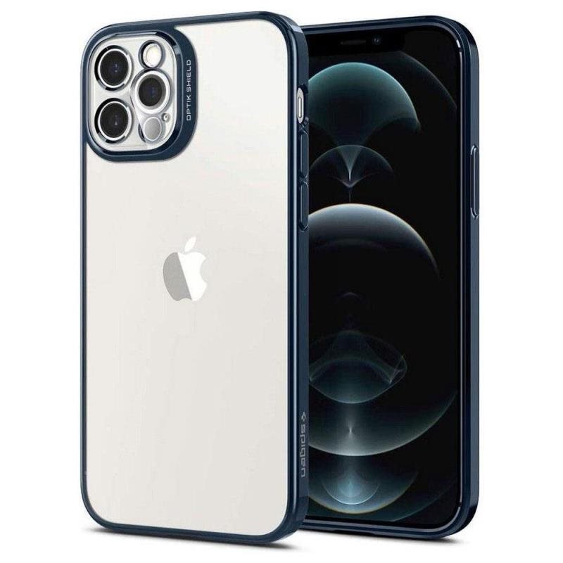 Θήκη Σιλικόνης Spigen Optik Crystal Apple iPhone 12 Pro Μπλε