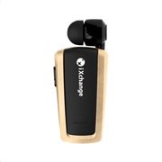 iXchange Ακουστικό Bluetooth Mini Retractable Χρυσό