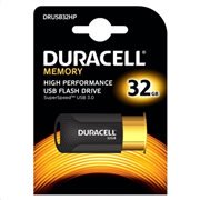 USB 3.1 Flash Disk Duracell High Performance 32GB Μαύρο-Χρυσό