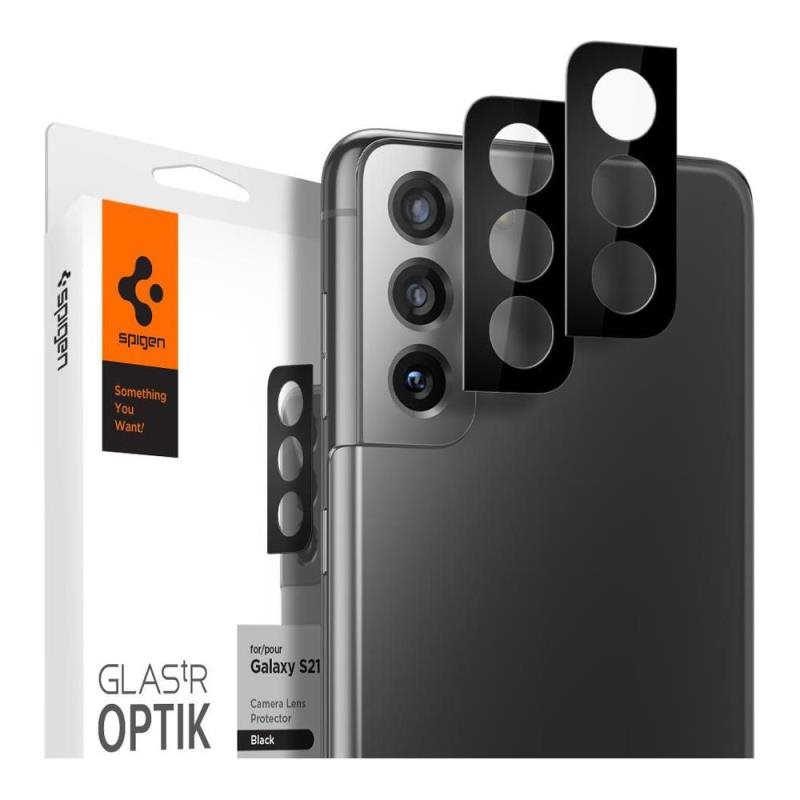 Temp Glass F.Face SpigentR Optik για Τζ.Κάμερας Samsung G990F Galaxy S21 4G/G991B S215G BL (2 τεμ.)