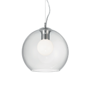 Ideal Lux Κρεμαστό Φωτιστικό Οροφής Μονόφωτο NEMO CLEAR SP1 D30 052809
