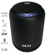 Akai ABTS-S4 Μεταλλικό ηχείο Bluetooth με LED, USB, κάρτα SD και Aux-In – 5 W
