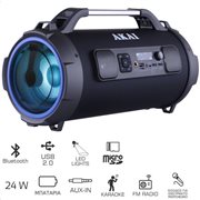 Akai ABTS-13K Φορητό ηχείο Bluetooth karaoke με LED, USB, micro SD και Aux-In – 24 W