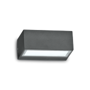 Ideal Lux Φωτιστικό Τοίχου - Απλίκα Μονόφωτο TWIN AP1 ANTRACITE 115368