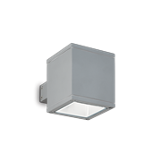 Ideal Lux Φωτιστικό Τοίχου - Απλίκα Μονόφωτο SNIF SQUARE AP1 GRIGIO 118666