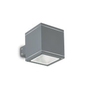 Ideal Lux Φωτιστικό Τοίχου - Απλίκα Μονόφωτο SNIF SQUARE AP1 ANTRACITE 121963