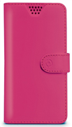 Celly Θήκη Κινητού Case Wally Unica Universal Book Pink XXL