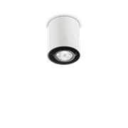 Ideal Lux Φωτιστικό οροφής - Πλαφονιέρα - Σποτ Μονόφωτο MOOD PL1 SMALL ROUND BIANCO 140841