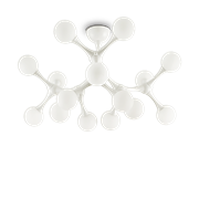 Ideal Lux Φωτιστικό οροφής - Πλαφονιέρα - Σποτ Πολύφωτο NODINO PL15 BIANCO 149608