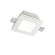Ideal Lux Downlight Φωτιστικό Χωνευτής Τοποθέτησης Μονόφωτο SAMBA FI1 SQUARE BIG GLASS 150116