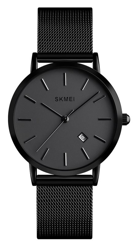 SKMEI γυναικείο ρολόι 1530BK με μεταλλικό μπρασελέ 33mm 3 ATM μαύρο