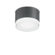 Ideal Lux Φωτιστικό οροφής - Πλαφονιέρα - Σποτ Μονόφωτο URANO PL1 SMALL ANTRACITE 168111
