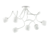 Ideal Lux Φωτιστικό οροφής - Πλαφονιέρα - Σποτ Πολύφωτο OCTOPUS PL6 NERO 174952