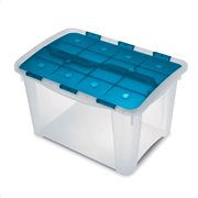Κουτί αποθήκευσης πλαστικό HomeBox60 με καπάκι με μεντεσέ 41,2 x 59,5 x 38,5 cm
