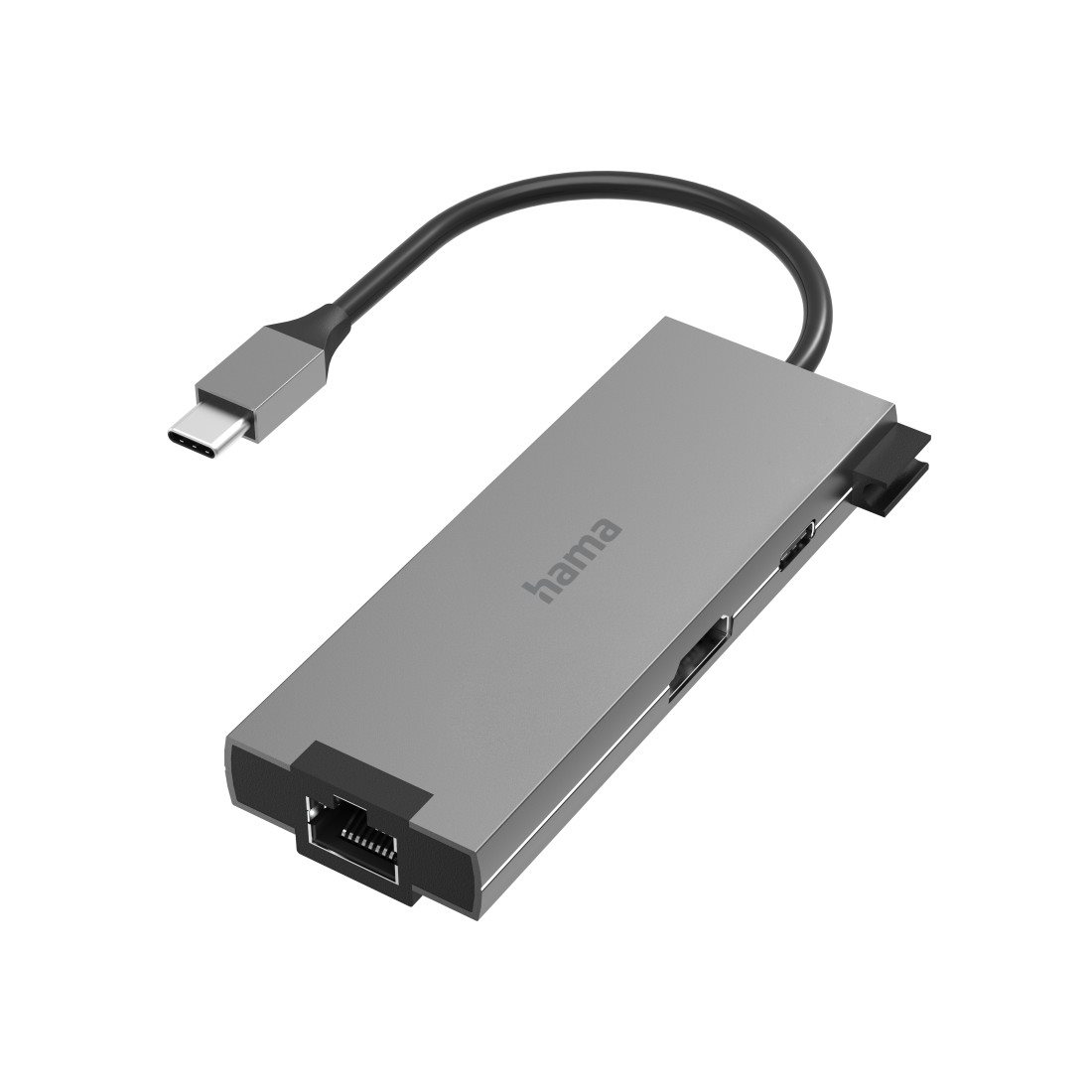 Hama USB-C Multiport Hub 5 θυρών, 2 x USB-A, USB-C, HDMI™, LAN/Ethernet