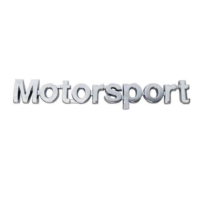 Auto Gs Αυτοκόλλητο Σήμα Χρωμίου 3D "Motorsport" 14.8x2cm 1 Τεμάχιο