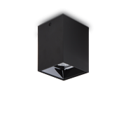 Ideal Lux Φωτιστικό οροφής - Πλαφονιέρα - Σποτ Μονόφωτο NITRO 15W SQUARE NERO 206028