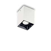 Ideal Lux Φωτιστικό οροφής - Πλαφονιέρα - Σποτ Μονόφωτο NITRO 10W SQUARE BIANCO 206035