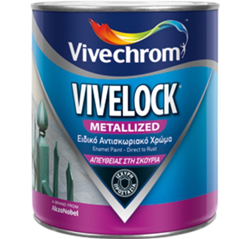 Vivechrom Vivelock Metallized 701 Ασημί 750ml