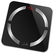 Life Ψηφιακή Ζυγαριά 12 Μετρήσεων με Λιπομετρητή & Bluetooth Smartweight BT Μαύρη 180Kg