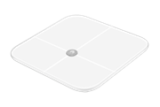 Huawei Ψηφιακή Ζυγαριά με Bluetooth AH100 Mirror Smart Scale Λευκή 150kg