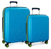 Disney Βαλίτσα μεσαίο μέγεθος trolley 68x27x48cm Mickey Colored Blue