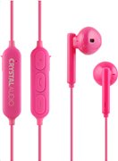 CRYSTAL AUDIO IN EAR Bluetooth™  Ακουστικά BIE-02-P PINK