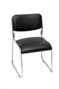 Velco Καρέκλα Επισκεπτών Μαύρη 66-22273 44x41x75cm