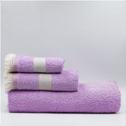 White Fabric Πετσέτα Melody Ροζ Προσώπου