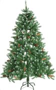 Christmas Gifts Χριστουγεννιάτικο Δέντρο 180cm με χιόνια και κουκουνάρια 708 κλαδιά