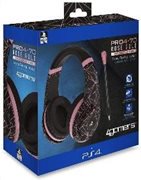 PS4 4GAMERS ROSE GOLD EDITION STEREO GAMING HEADSET ABSTRACT BLACK