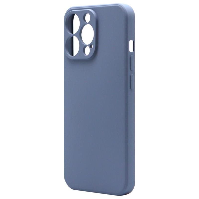 Θήκη Liquid Silicon inos Apple iPhone 13 Pro Max L-Cover Γκρι-Μπλε