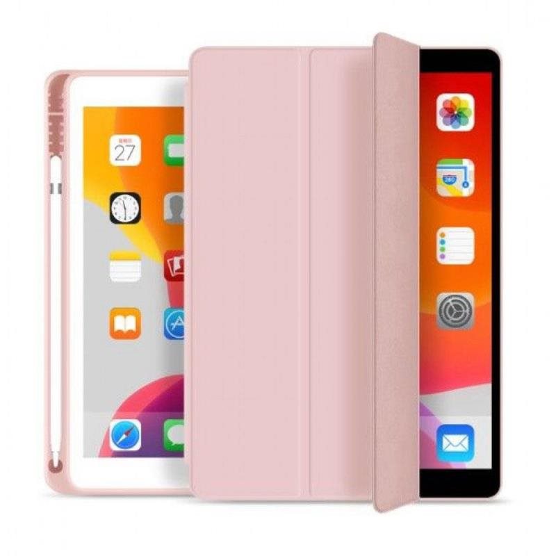 Θήκη Flip Smart inos Apple iPad 10.2 2019 / 2020 / 2021 με TPU & SC Pen Ροζ