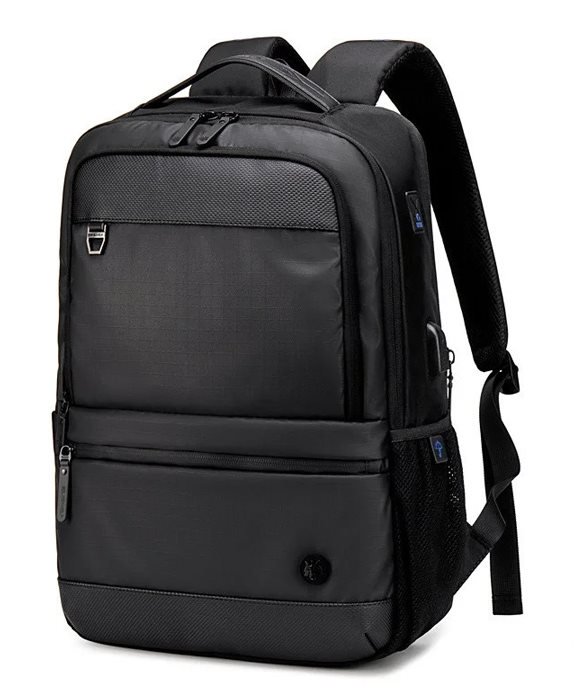 GOLDEN WOLF τσάντα πλάτης GB00402 με θήκη laptop 15.6" 20-25L μαύρη