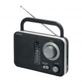 Audioline φορητό ραδιόφωνο TR-412 μπαταρίας-ρεύματος Μαύρο-Ασημί