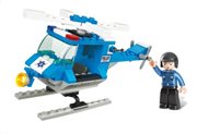 SLUBAN Τουβλάκια Town Police Helicopter M38-B0175 85τμχ