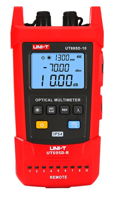 UNI-T Πολύμετρο Οπτικών Ινών UT695D-10 με Φακό 800nm-1700nm 1050mAh